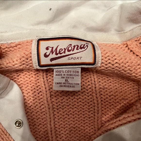 Gorgeous Vintage Moreno collar hand knit stripped beautiful sweater - Picture 2 of 2